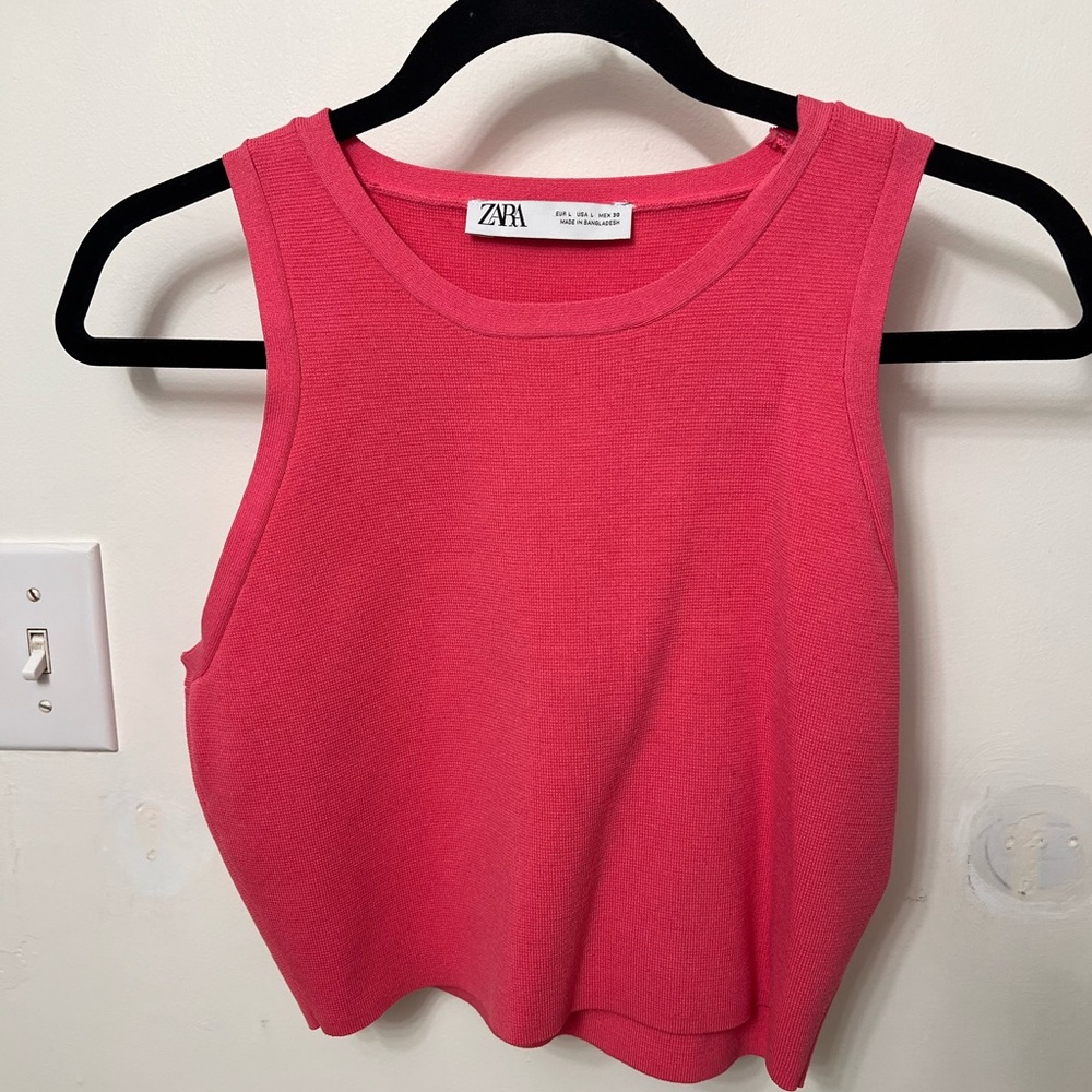 Zara Pink Crop Top